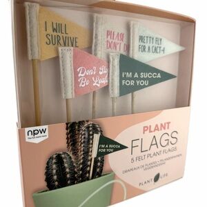 Plant Life Felt Plant Flags - Set of 5